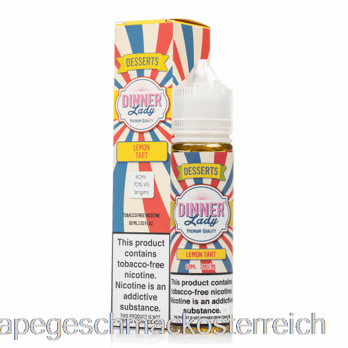 Zitronentarte - Vape Dinner Lady - 60ml 0mg Vape-Geschmack